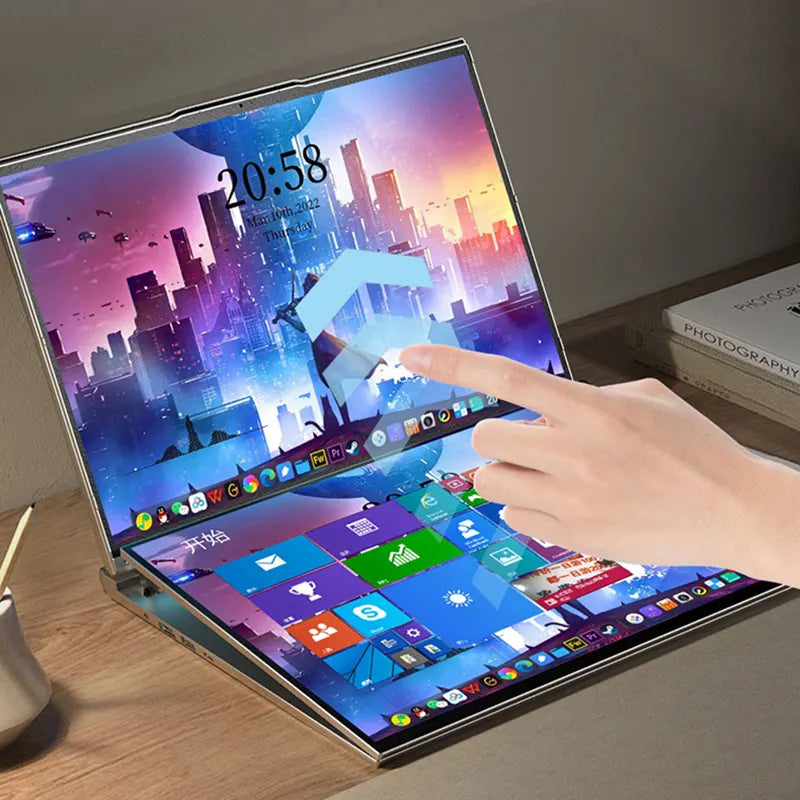 Dual Screen Laptop 16 Inch + 16 Inch Touch Screen
