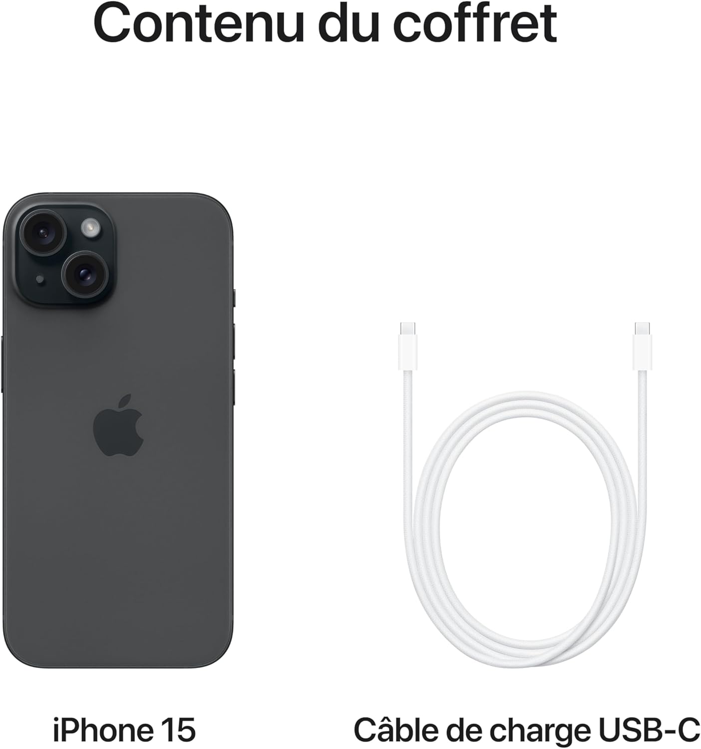 Iphone 15 (128 Go) - Noir