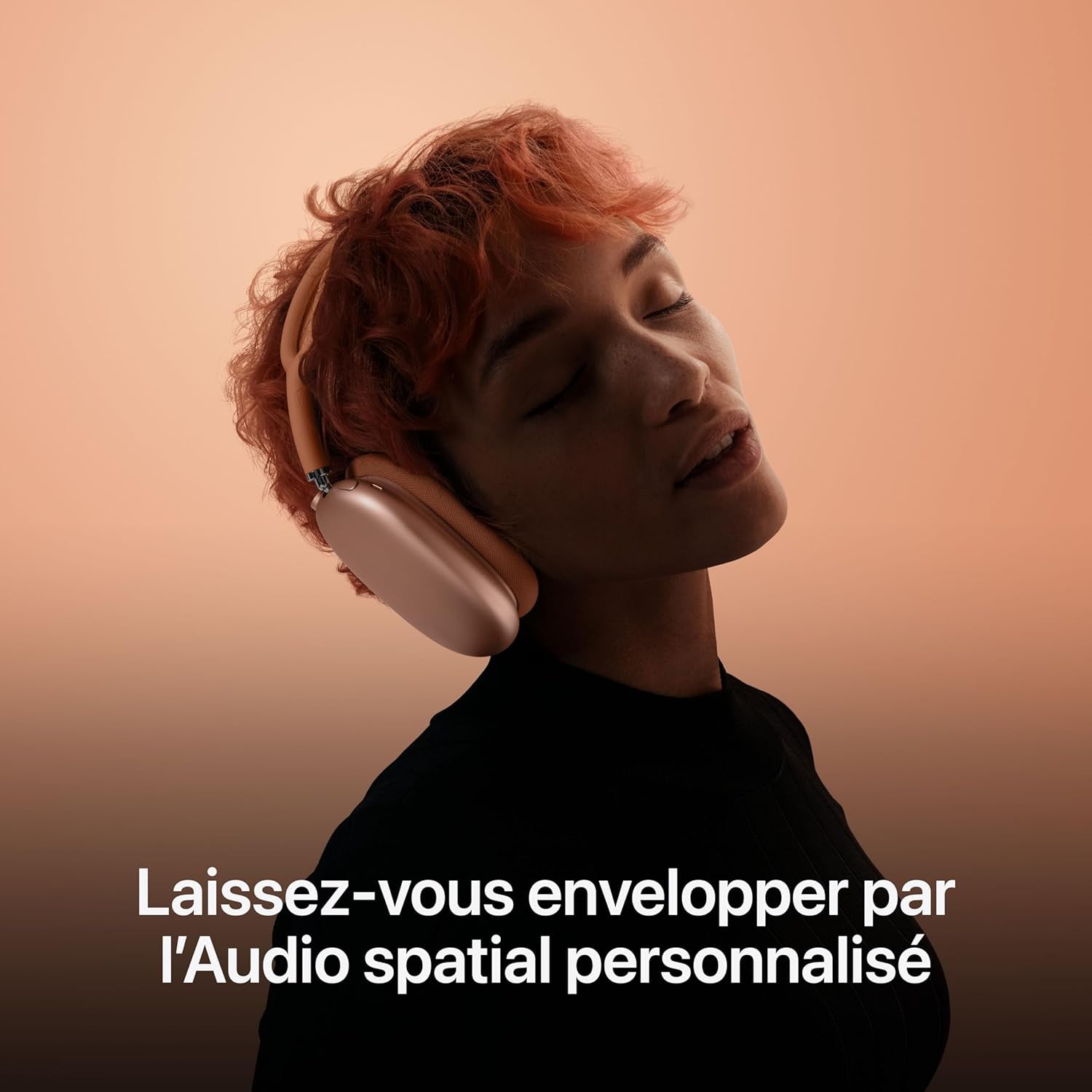 Airpods Max Casque Circum-Auriculaire Sans Fil, Réduction Active Du Bruit De Niveau Pro, Mode Transparence, Audio Spatial Personnalisé, Recharge USB C, Minuit