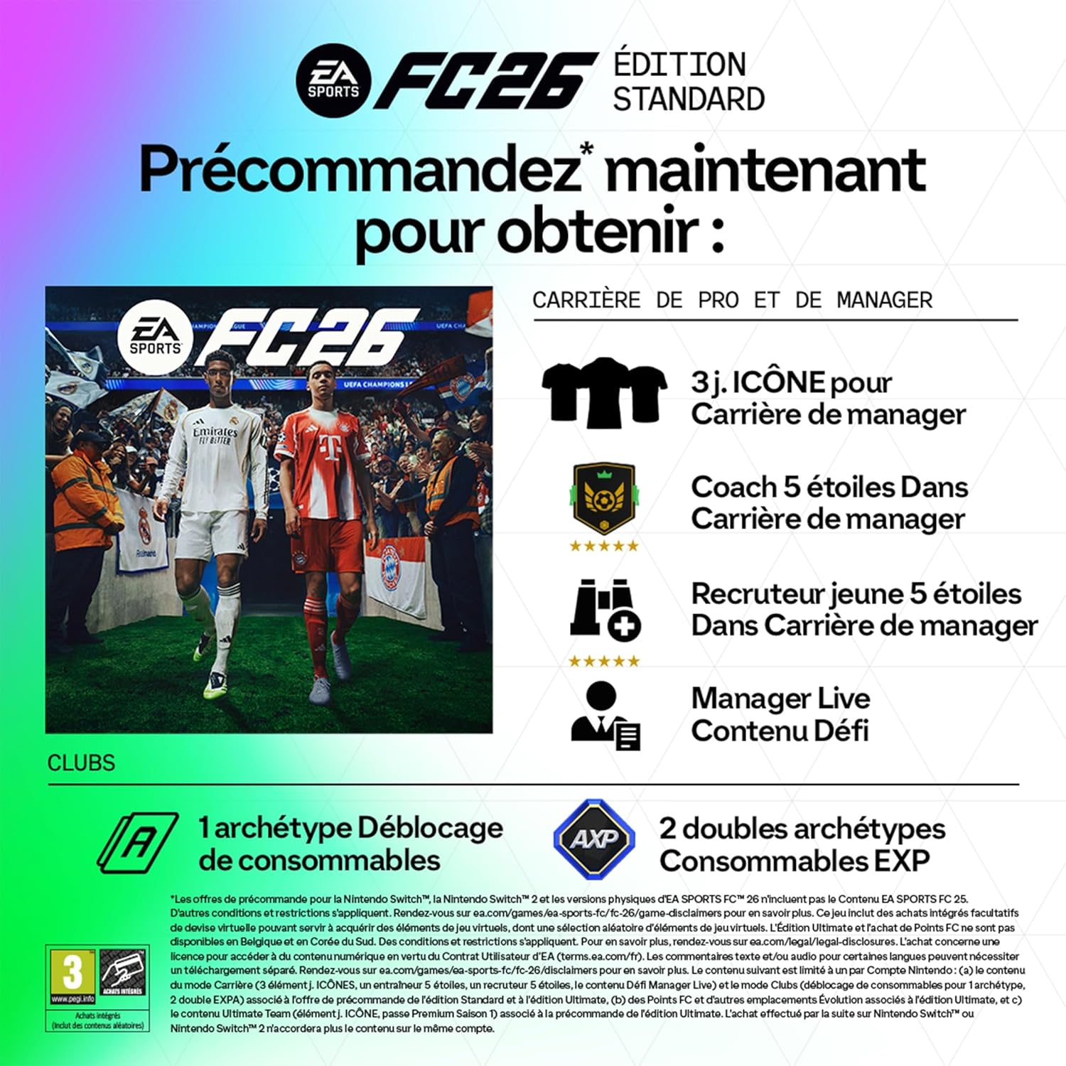 EA SPORTS FC 26 Standard Edition for PS5 | Video Game | French Language