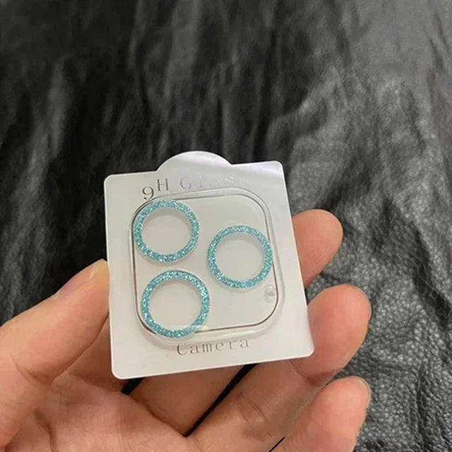 Étui de protection d'objectif d'appareil photo transparent Bling Glitter Diamond pour Iphone 15 14 13 12 17 16 Pro Max Mini plus 16Pro 15Pro 16Promax