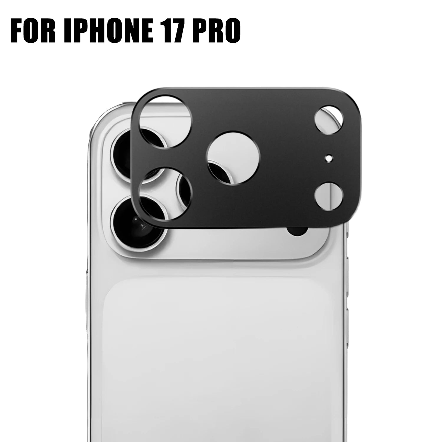 Housse d'objectif d'appareil photo en alliage d'aluminium en métal pour Iphone 17/17 Pro/17 Air/17 Promax Dureté Anti-rayures Autocollants d'appareil photo antichoc