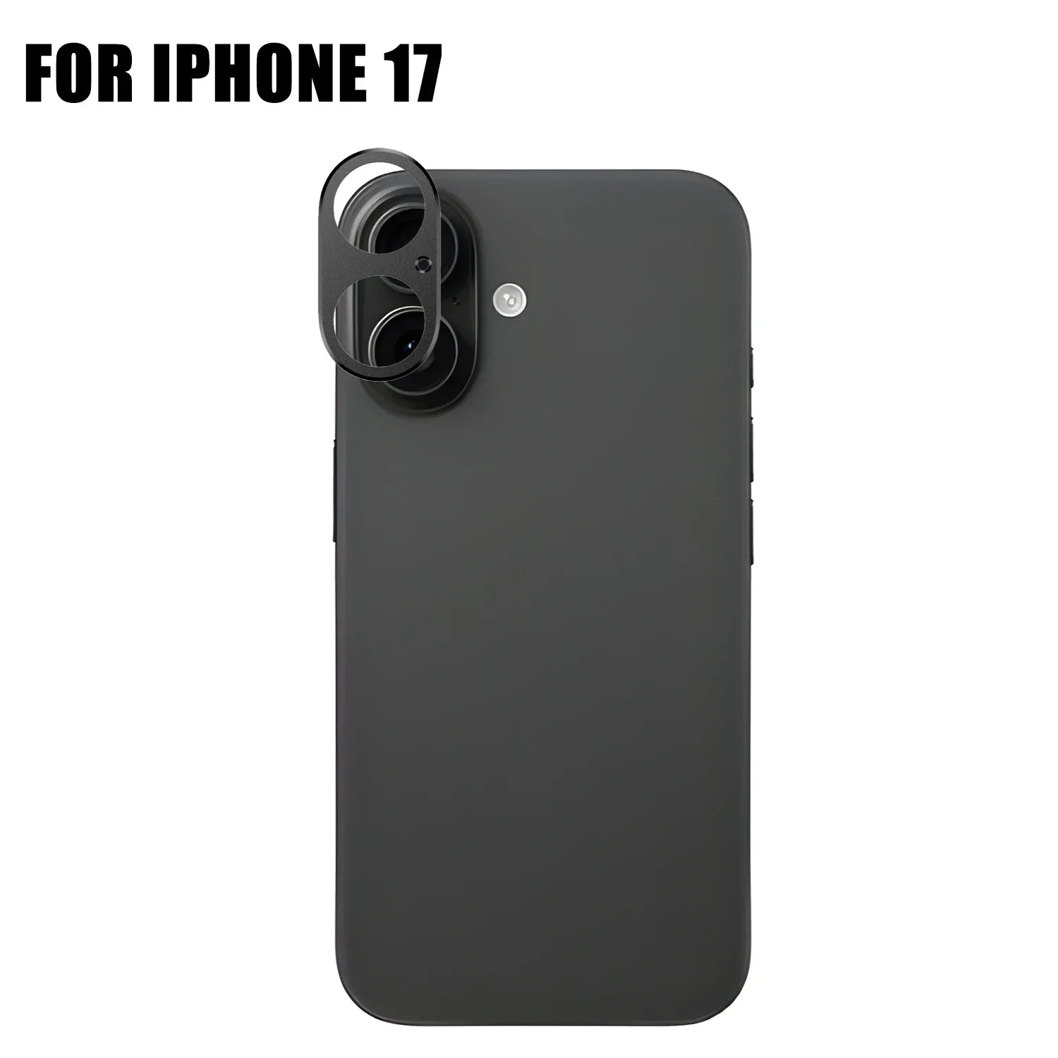 Housse d'objectif d'appareil photo en alliage d'aluminium en métal pour Iphone 17/17 Pro/17 Air/17 Promax Dureté Anti-rayures Autocollants d'appareil photo antichoc