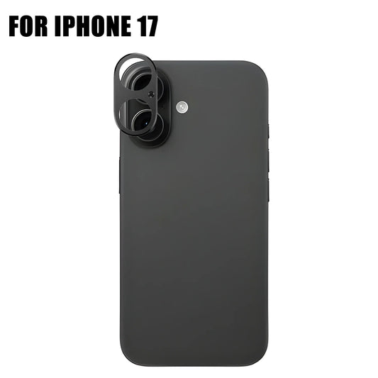 Housse d'objectif d'appareil photo en alliage d'aluminium en métal pour Iphone 17/17 Pro/17 Air/17 Promax Dureté Anti-rayures Autocollants d'appareil photo antichoc