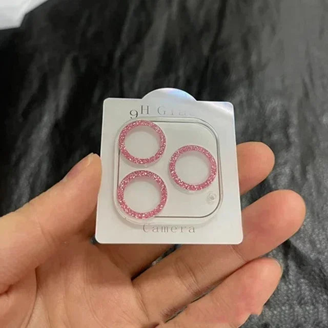 Étui de protection d'objectif d'appareil photo transparent Bling Glitter Diamond pour Iphone 15 14 13 12 17 16 Pro Max Mini plus 16Pro 15Pro 16Promax