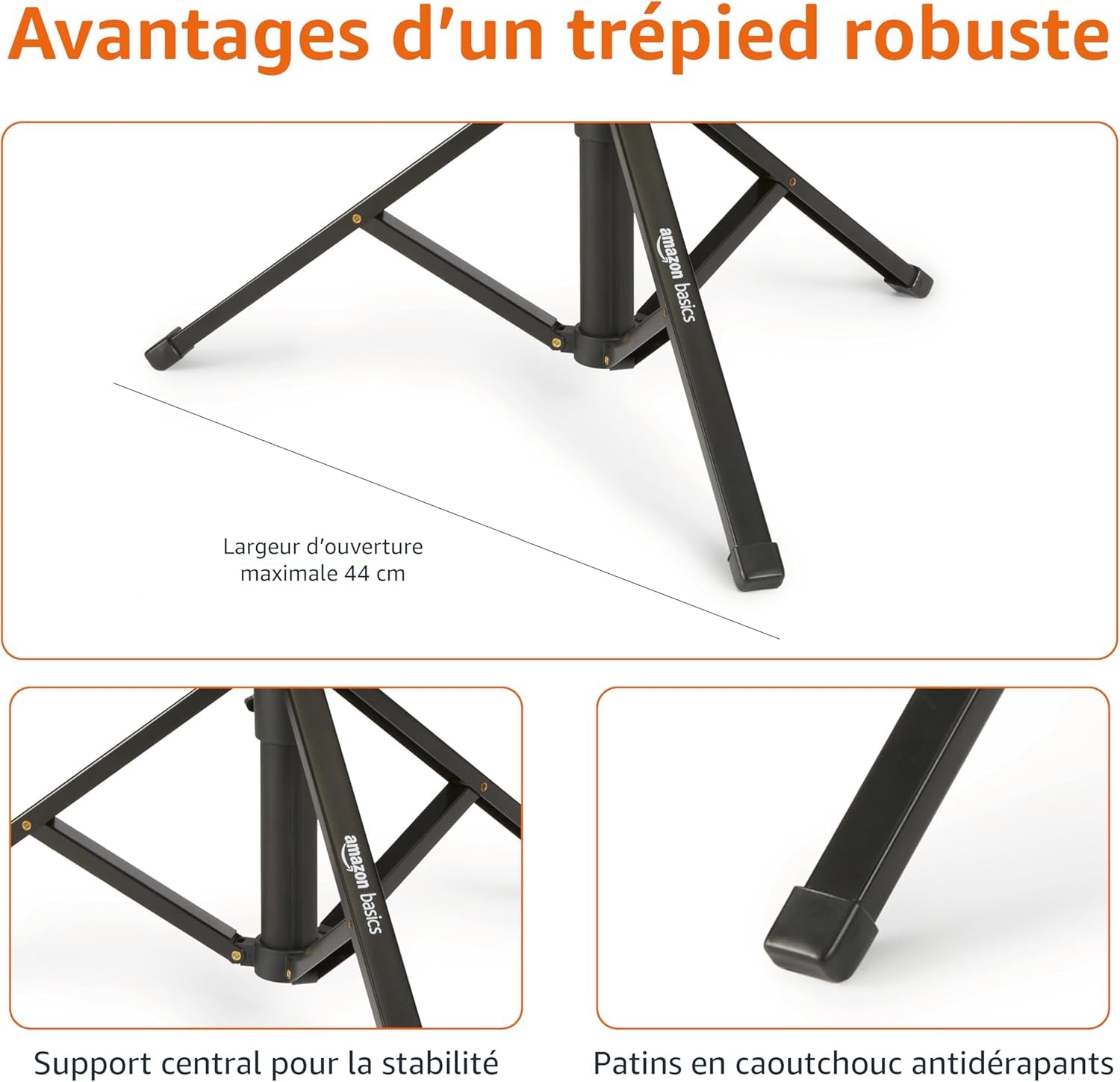 Trépied Pour Iphones Extensible Jusqu’À 162 Cm Avec Fonctions Perche À Selfie Et Trépied, Noir