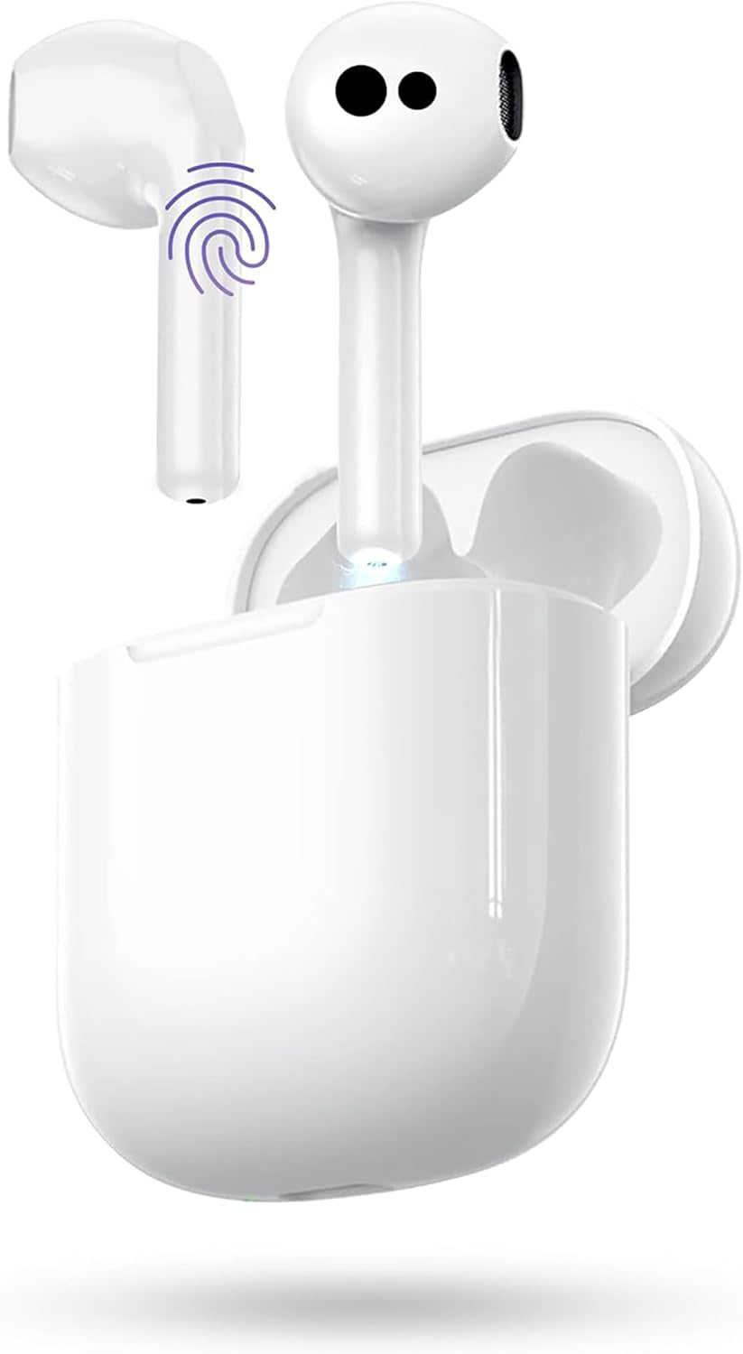 Ecouteurs Bluetooth Sans Fil, Oreillette Bluetooth 5.3 Ecouteurs Avec 4 ENC Réduction Mic, 50H Récréation Hi-Fi Son Stéréo Écouteurs, IP7 Etanche Contrôle Tactile Casque Pour Iphone Android Galaxy