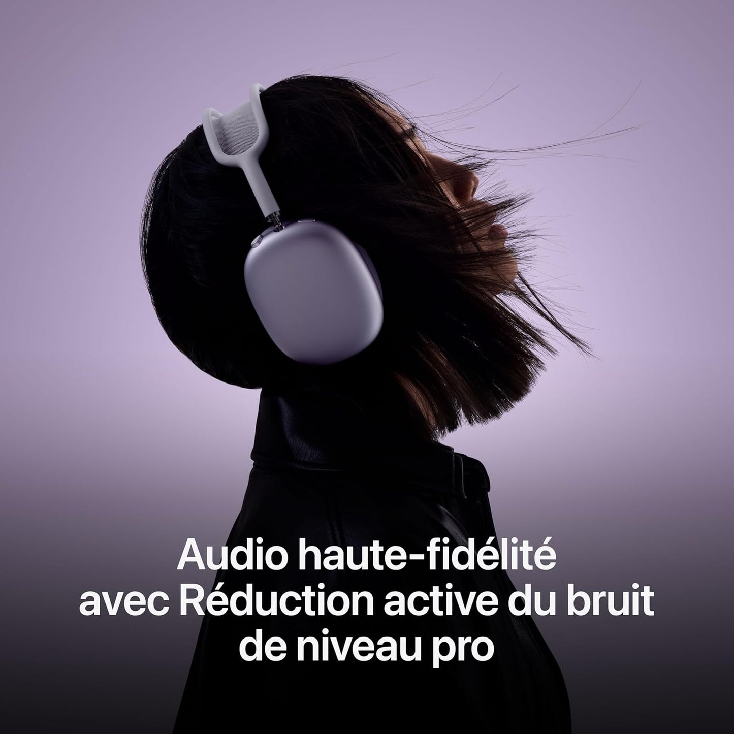 Airpods Max Casque Circum-Auriculaire Sans Fil, Réduction Active Du Bruit De Niveau Pro, Mode Transparence, Audio Spatial Personnalisé, Recharge USB C, Minuit