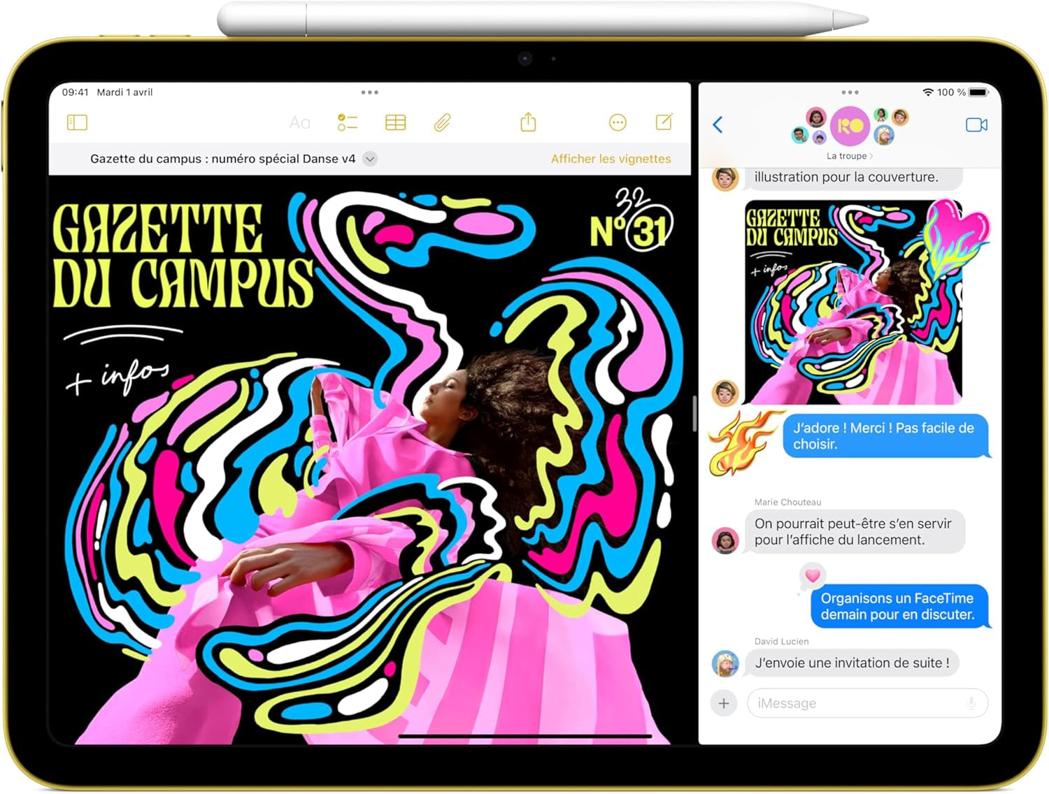 Ipad Avec Puce A16 : Écran Liquid Retina 11 Pouces, 128 Go, Wi-Fi 6, Caméras Avant/Arrière 12 Mpx, Touch ID, Autonomie D’Une Journée – Argent