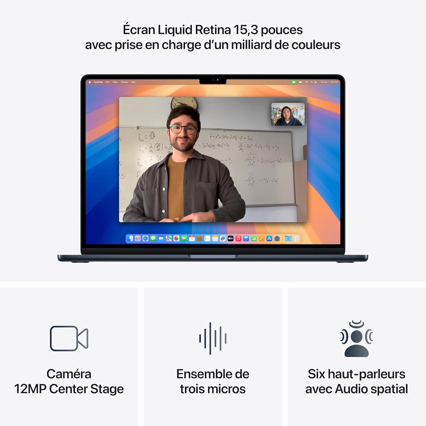 Macbook Air 15 Pouces Ordinateur Portable Avec Puce M4 : Conçu Pour  Intelligence, Écran Liquid Retina De 15,3 Pouces, Mémoire Unifiée De 16 Go, Stockage SSD De 256 Go, Touch ID ; Minuit