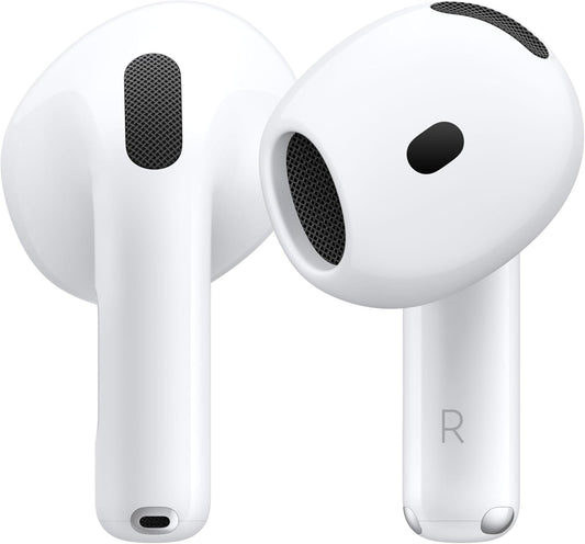 Airpods 4 Écouteurs Sans Fil, Casques Et Écouteurs Bluetooth, Audio Spatial Personnalisé, Résistance À La Transpiration Et L’Eau, Boîtier De Charge USB-C, Puce H2, Jusqu’À 24 Heures D’Autonomie