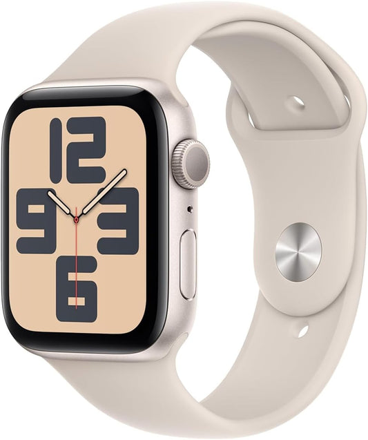 Watch SE (2E Génération, 2023) [GPS 40 Mm] Montre Intelligente Avec Boîtier En Aluminium Starlight Avec Bracelet Sport Starlight S/M, Suivi De Fitness Et De Sommeil, Détection D'Accident,
