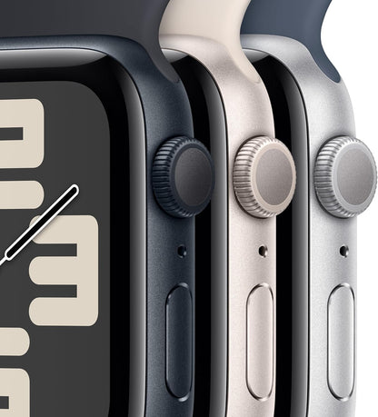Watch SE (2E Génération, 2023) [GPS 40 Mm] Montre Intelligente Avec Boîtier En Aluminium Starlight Avec Bracelet Sport Starlight S/M, Suivi De Fitness Et De Sommeil, Détection D'Accident,